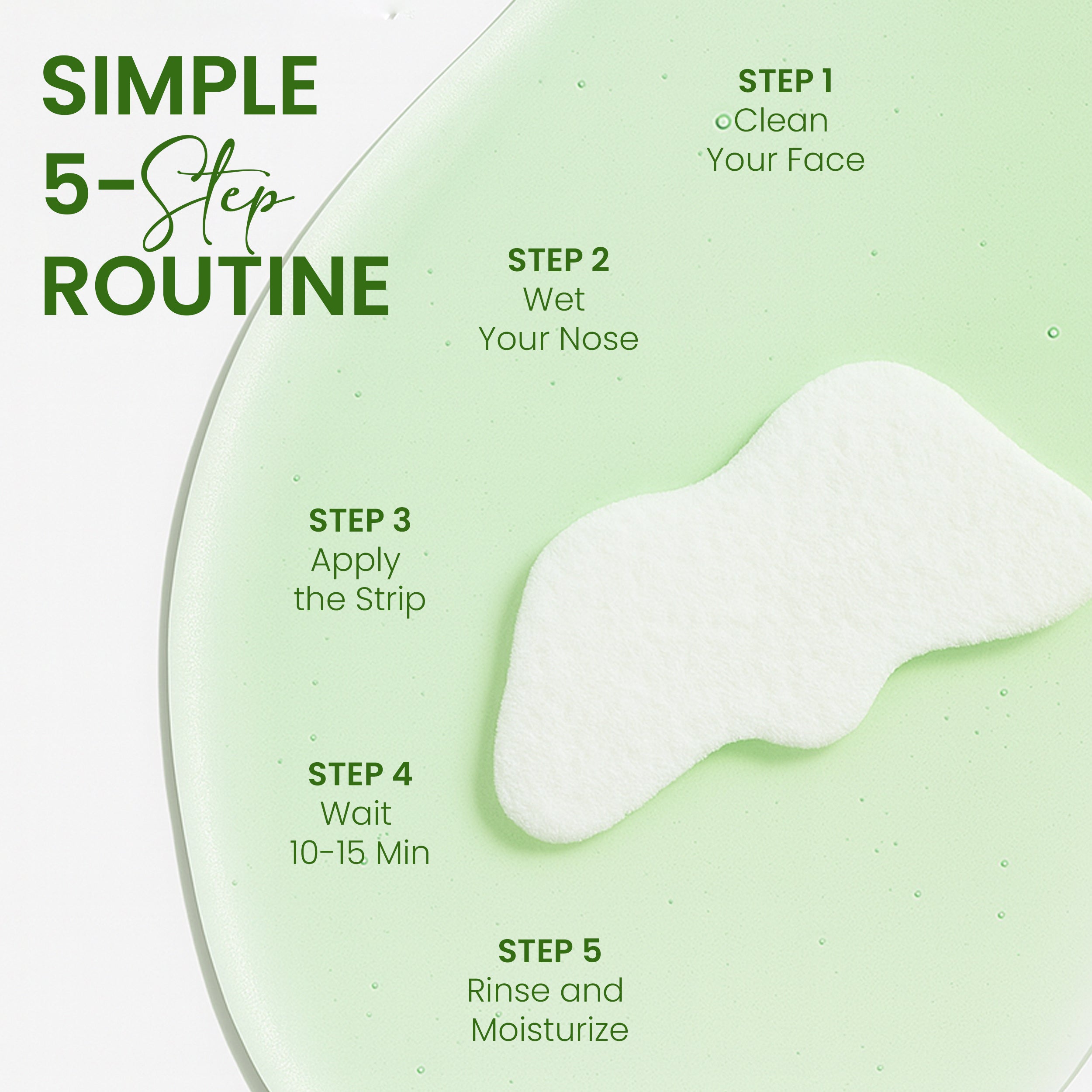 How to use Rivaj Green Tea Nose Strips with a simple 5 step routine