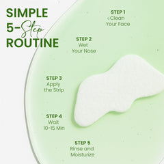 How to use Rivaj Green Tea Nose Strips with a simple 5 step routine