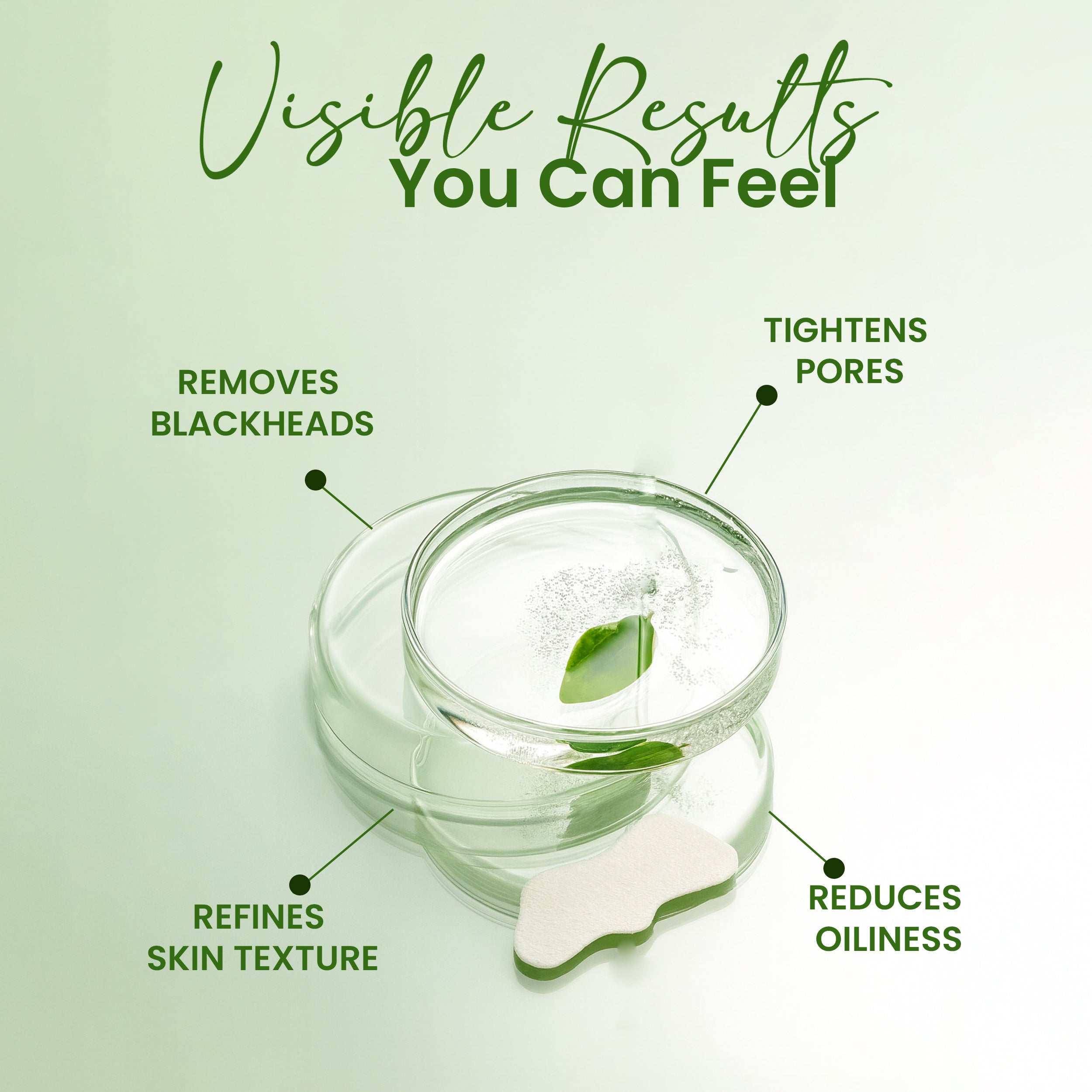 Rivaj green tea nose strips results for cleaner pores and smoother skin texture