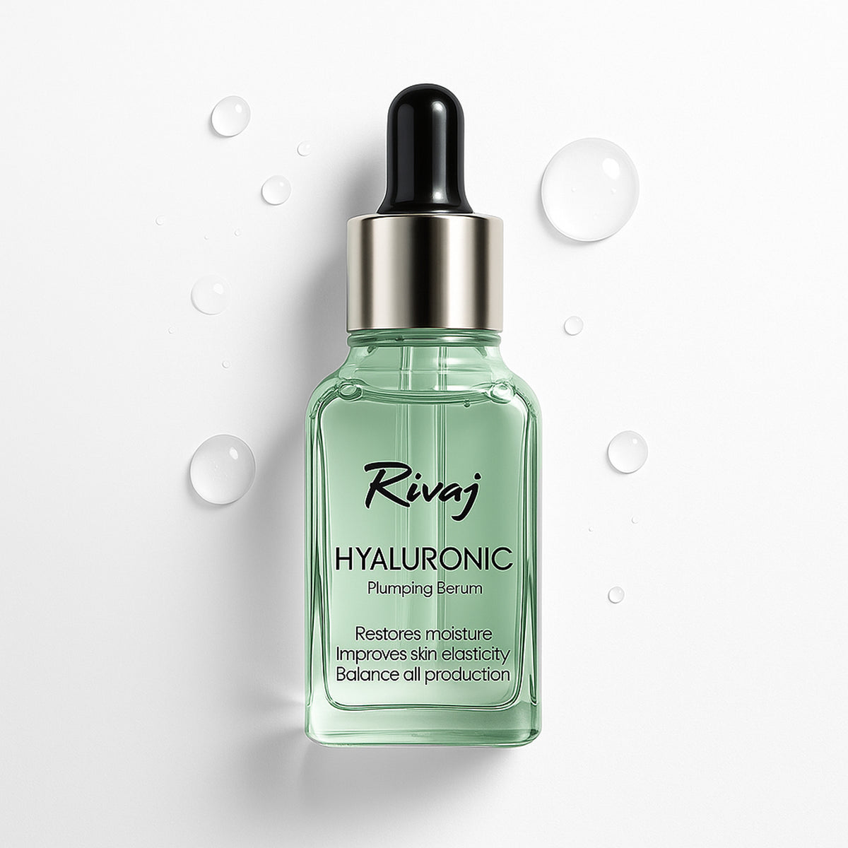 Rivaj Hyaluronic Acid plumping face serum for deep hydration and moisture balance