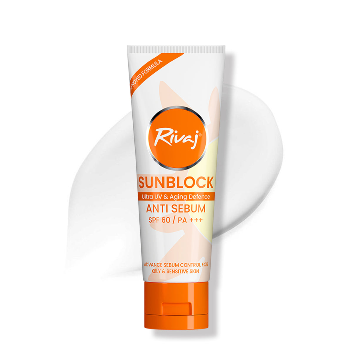 Rivaj Sunblock Anti Sebum SPF 60 PA+++ for oily and sensitive skin