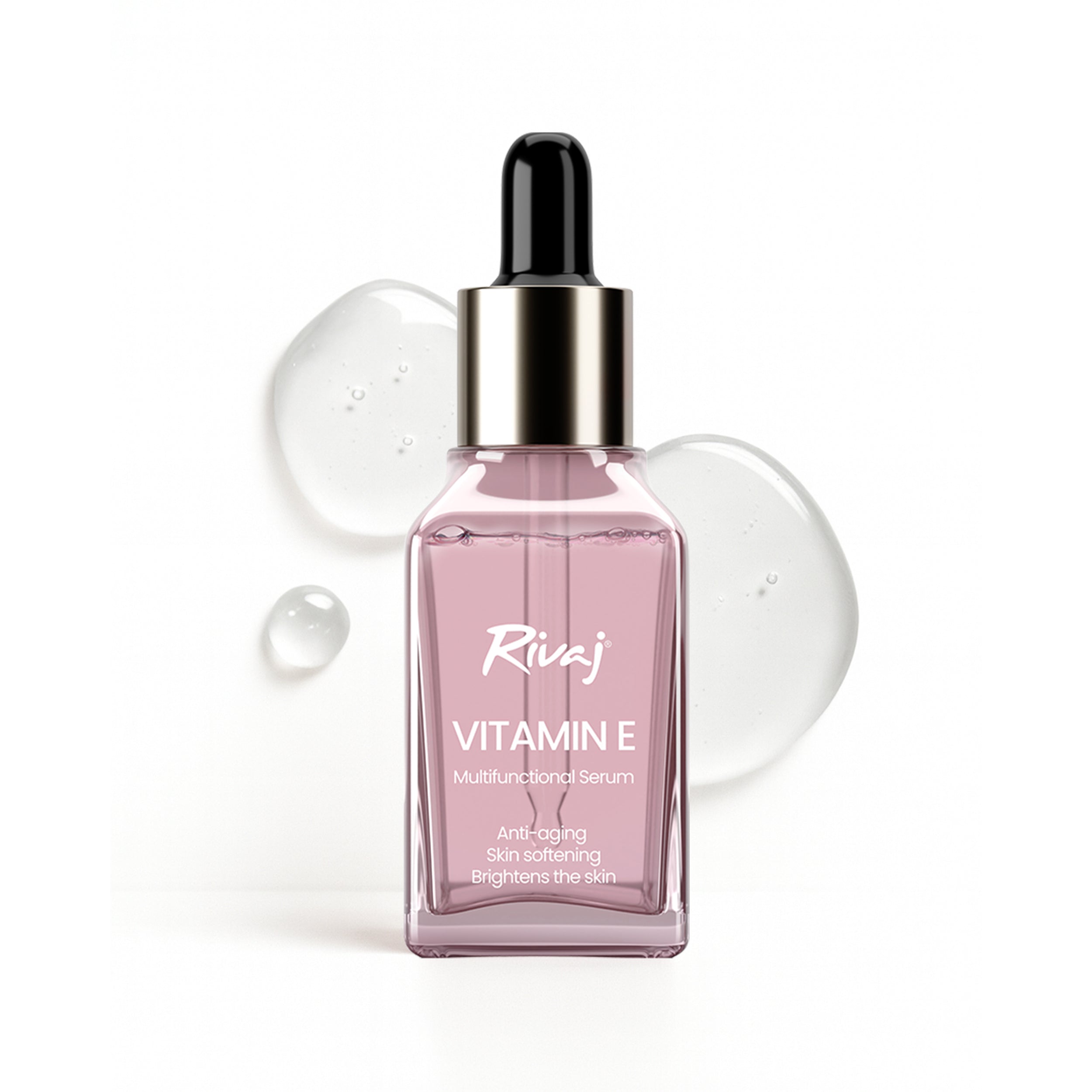 Rivaj Vitamin E multifunctional face serum 30ml for anti-aging, skin softening and brightening
